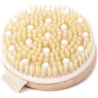 Cuerpo Cepillo- Cepillo Espalda Ducha- Cepillo Exfoliante Corporal Cerdas Naturales- Masajeador ​Anticelulitico Madera…